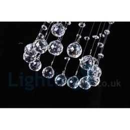 Designer Touch Decorative 1 Light Cheap Modern K9 Crystal Round Flush Mount Ceiling Light