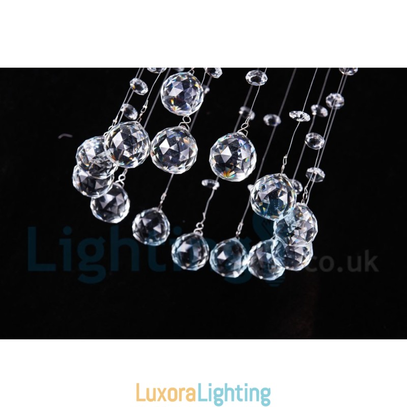 Designer Touch Decorative 1 Light Cheap Modern K9 Crystal Round Flush Mount Ceiling Light