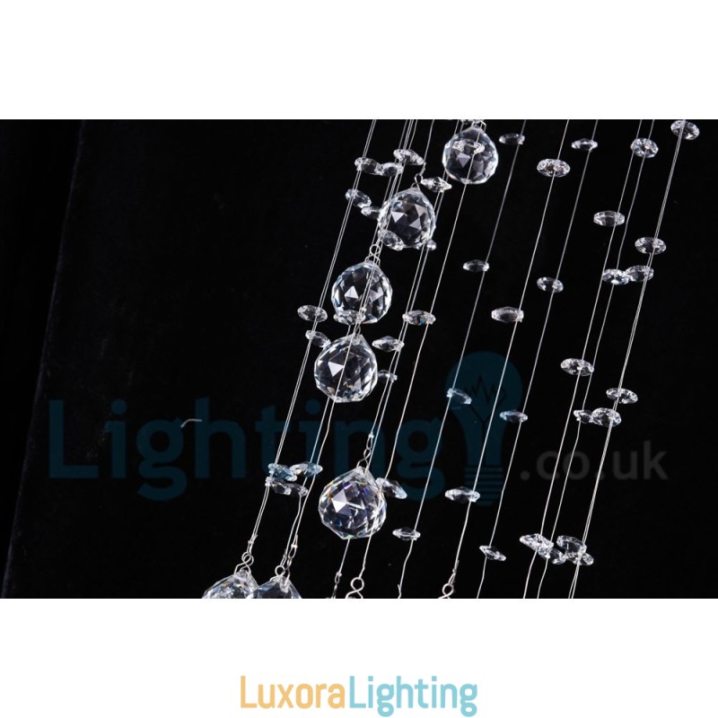 Designer Touch Decorative 1 Light Cheap Modern K9 Crystal Round Flush Mount Ceiling Light