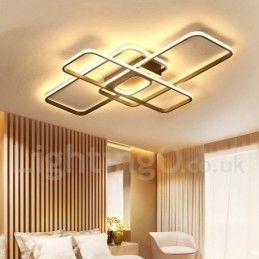 Designer Touch Decorative Modern Comtemporary Alumilium Painting Ceiling Light Flush Mount Light with Remoter Dimmer Also Can Be Used As Wall Light