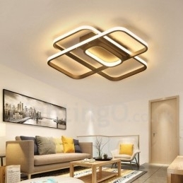 Designer Touch Decorative Modern Comtemporary Alumilium Painting Ceiling Light Flush Mount Light with Remoter Dimmer Also Can Be Used As Wall Light