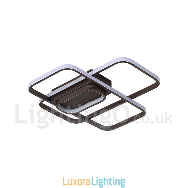 Designer Touch Decorative Modern Comtemporary Alumilium Painting Ceiling Light Flush Mount Light with Remoter Dimmer Also Can Be Used As Wall Light