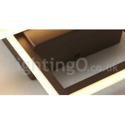 Designer Touch Decorative Modern Comtemporary Alumilium Painting Ceiling Light Flush Mount Light with Remoter Dimmer Also Can Be Used As Wall Light