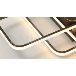 Designer Touch Decorative Modern Comtemporary Alumilium Painting Ceiling Light Flush Mount Light with Remoter Dimmer Also Can Be Used As Wall Light