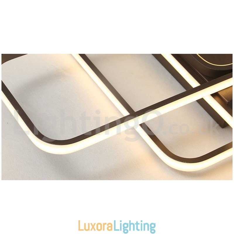 Designer Touch Decorative Modern Comtemporary Alumilium Painting Ceiling Light Flush Mount Light with Remoter Dimmer Also Can Be Used As Wall Light