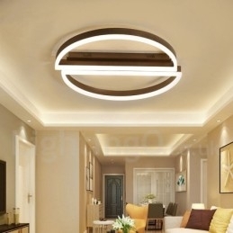 Designer Touch Decorative Round Modern Comtemporary Alumilium Ceiling Light Flush Mount Light with Remoter Dimmer Also Can Be Used As Wall Light