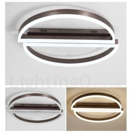 Designer Touch Decorative Round Modern Comtemporary Alumilium Ceiling Light Flush Mount Light with Remoter Dimmer Also Can Be Used As Wall Light