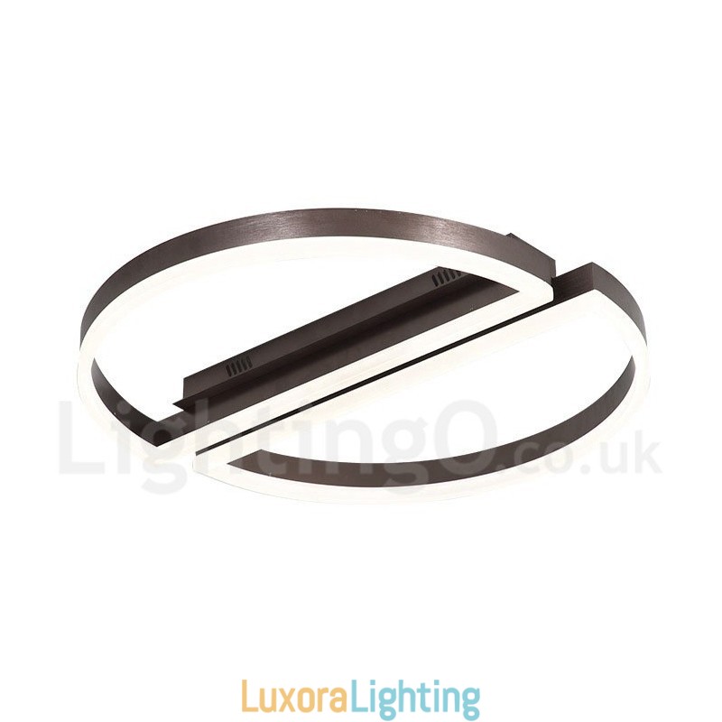 Designer Touch Decorative Round Modern Comtemporary Alumilium Ceiling Light Flush Mount Light with Remoter Dimmer Also Can Be Used As Wall Light