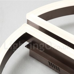 Designer Touch Decorative Round Modern Comtemporary Alumilium Ceiling Light Flush Mount Light with Remoter Dimmer Also Can Be Used As Wall Light