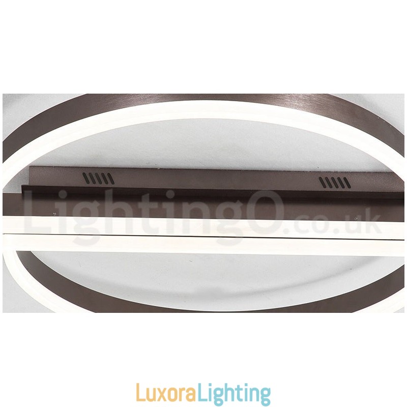 Designer Touch Decorative Round Modern Comtemporary Alumilium Ceiling Light Flush Mount Light with Remoter Dimmer Also Can Be Used As Wall Light