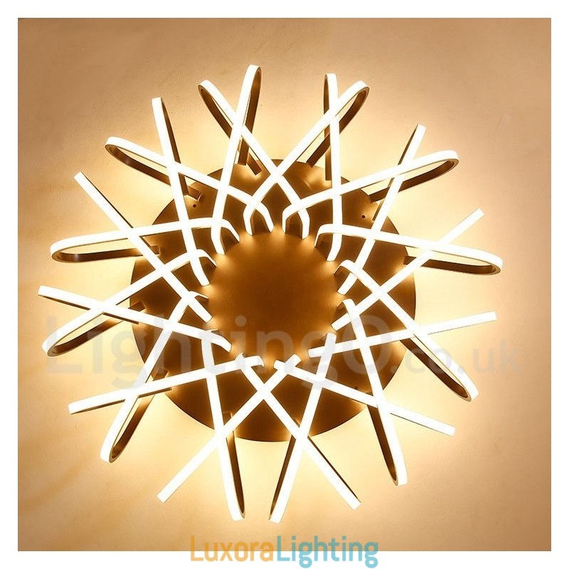 Designer Touch Decorative Bird's Nest Dimmable Modern Comtemporary Alumilium Flush Mount Ceiling Light Also Can Be Used As Wall Light