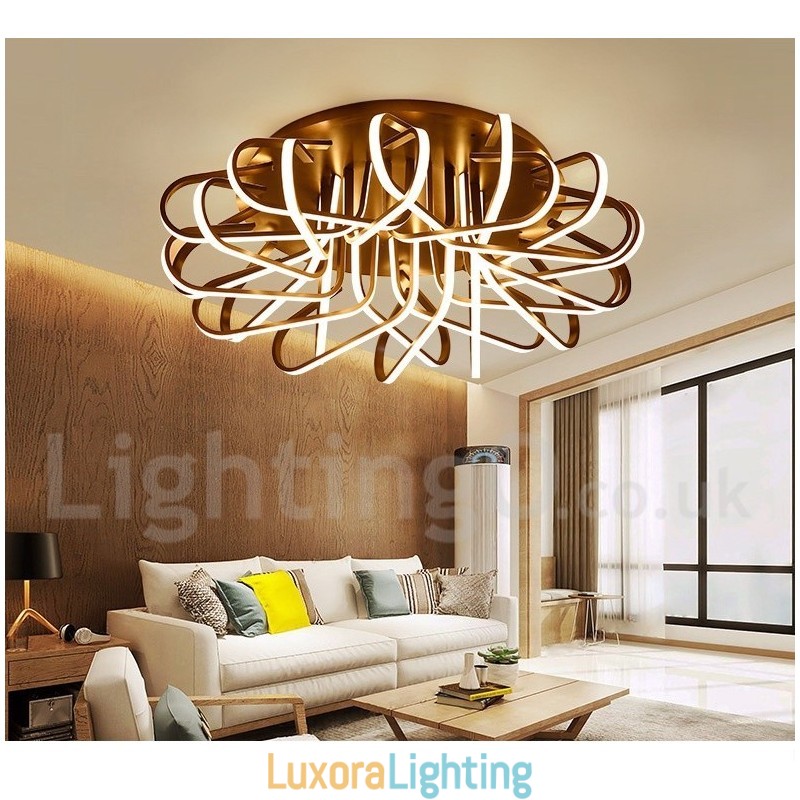 Designer Touch Decorative Bird's Nest Dimmable Modern Comtemporary Alumilium Flush Mount Ceiling Light Also Can Be Used As Wall Light