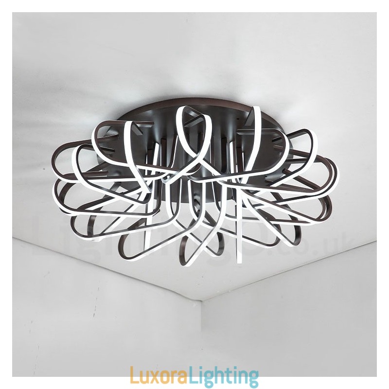 Designer Touch Decorative Bird's Nest Dimmable Modern Comtemporary Alumilium Flush Mount Ceiling Light Also Can Be Used As Wall Light