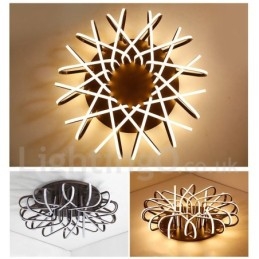 Designer Touch Decorative Bird's Nest Dimmable Modern Comtemporary Alumilium Flush Mount Ceiling Light Also Can Be Used As Wall Light