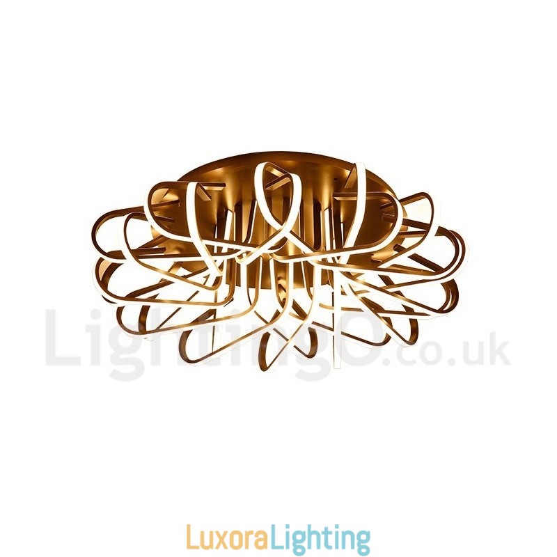 Designer Touch Decorative Bird's Nest Dimmable Modern Comtemporary Alumilium Flush Mount Ceiling Light Also Can Be Used As Wall Light