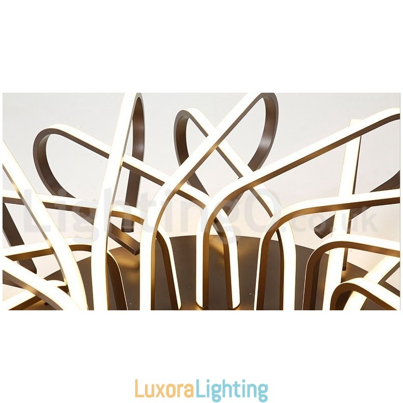 Designer Touch Decorative Bird's Nest Dimmable Modern Comtemporary Alumilium Flush Mount Ceiling Light Also Can Be Used As Wall Light