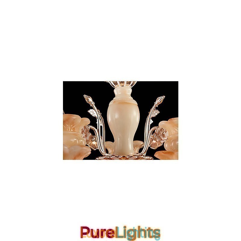 Designer Touch Decorative Jade Crystal Pendant lamp Candle Style Chandelier