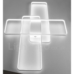 Designer Touch Decorative Modern Comtemporary Alumilium Painting Ceiling Light Flush Mount Light with Remoter Dimmer Also Can Be Used As Wall Light