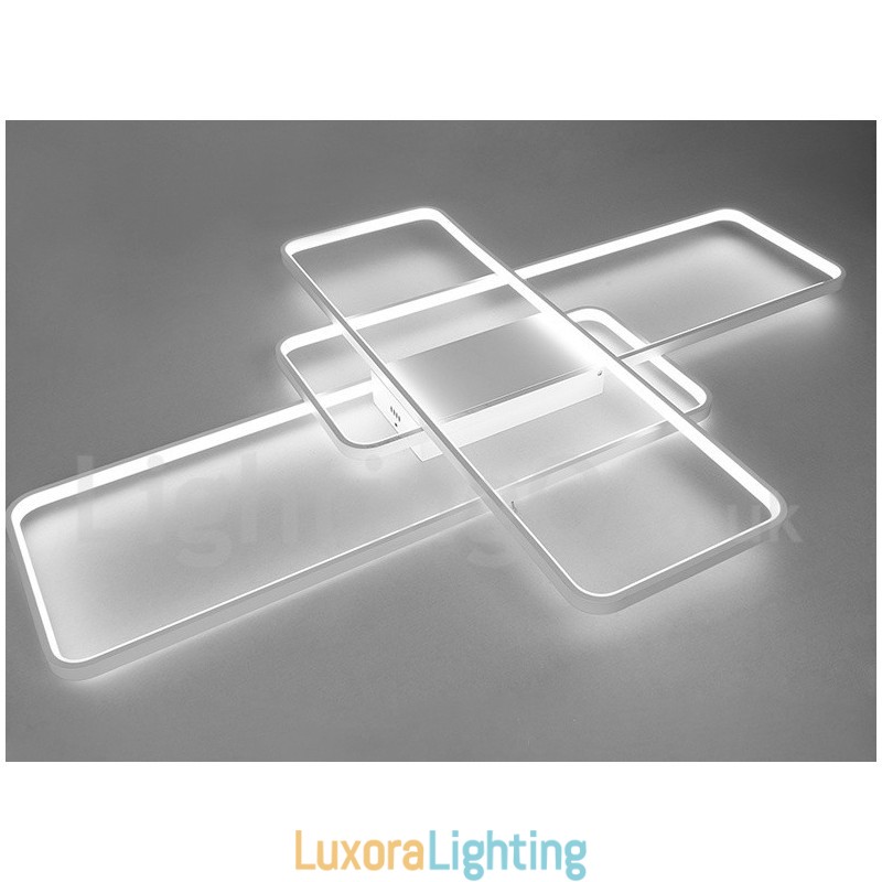 Designer Touch Decorative Modern Comtemporary Alumilium Painting Ceiling Light Flush Mount Light with Remoter Dimmer Also Can Be Used As Wall Light