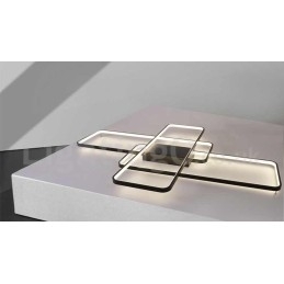 Designer Touch Decorative Modern Comtemporary Alumilium Painting Ceiling Light Flush Mount Light with Remoter Dimmer Also Can Be Used As Wall Light