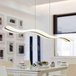 Designer Touch Decorative Dimmable Linear Pendant Light with Remote Control Modern Design