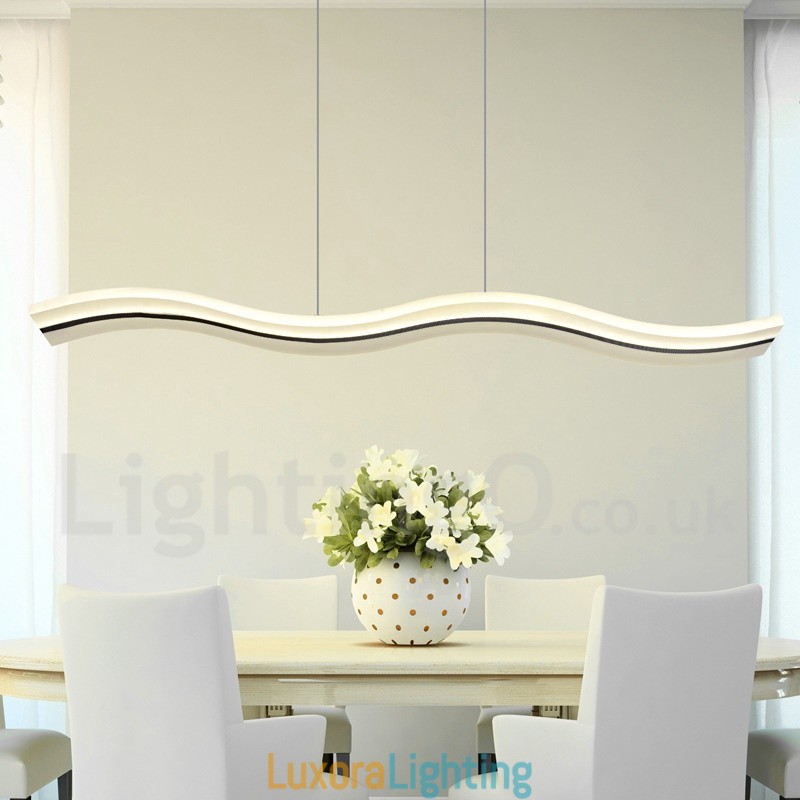 Designer Touch Decorative Dimmable Linear Pendant Light with Remote Control Modern Design
