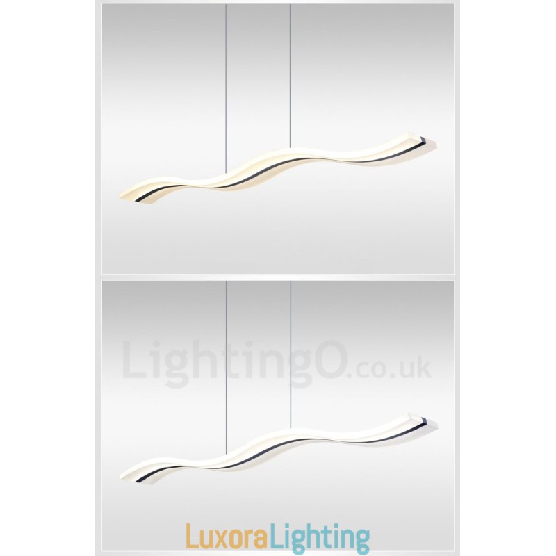 Designer Touch Decorative Dimmable Linear Pendant Light with Remote Control Modern Design