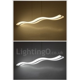 Designer Touch Decorative Dimmable Linear Pendant Light with Remote Control Modern Design
