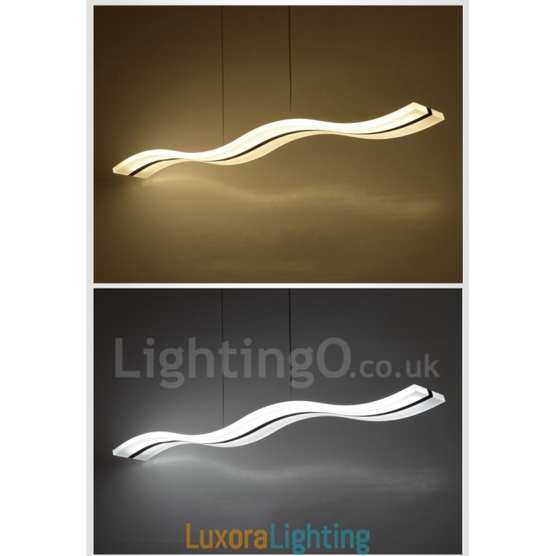 Designer Touch Decorative Dimmable Linear Pendant Light with Remote Control Modern Design