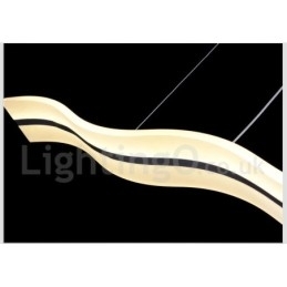Designer Touch Decorative Dimmable Linear Pendant Light with Remote Control Modern Design