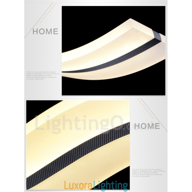 Designer Touch Decorative Dimmable Linear Pendant Light with Remote Control Modern Design