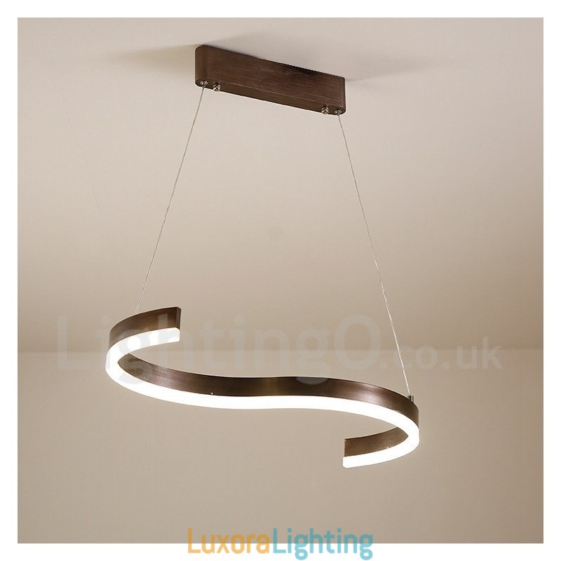Designer Touch Decorative Dimmable Linear Pendant Light with Remote Control Modern Design