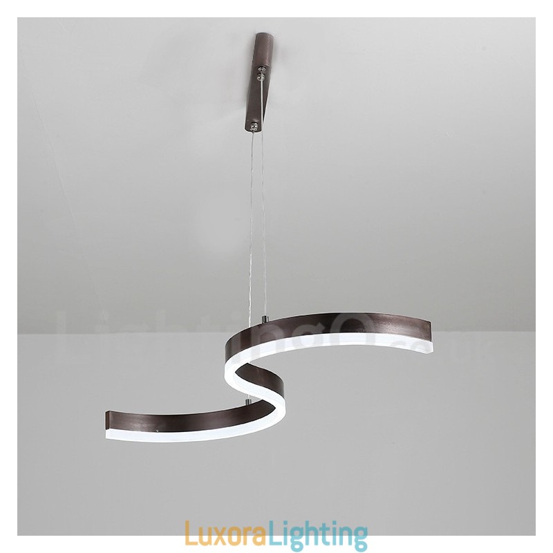 Designer Touch Decorative Dimmable Linear Pendant Light with Remote Control Modern Design