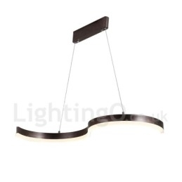 Designer Touch Decorative Dimmable Linear Pendant Light with Remote Control Modern Design
