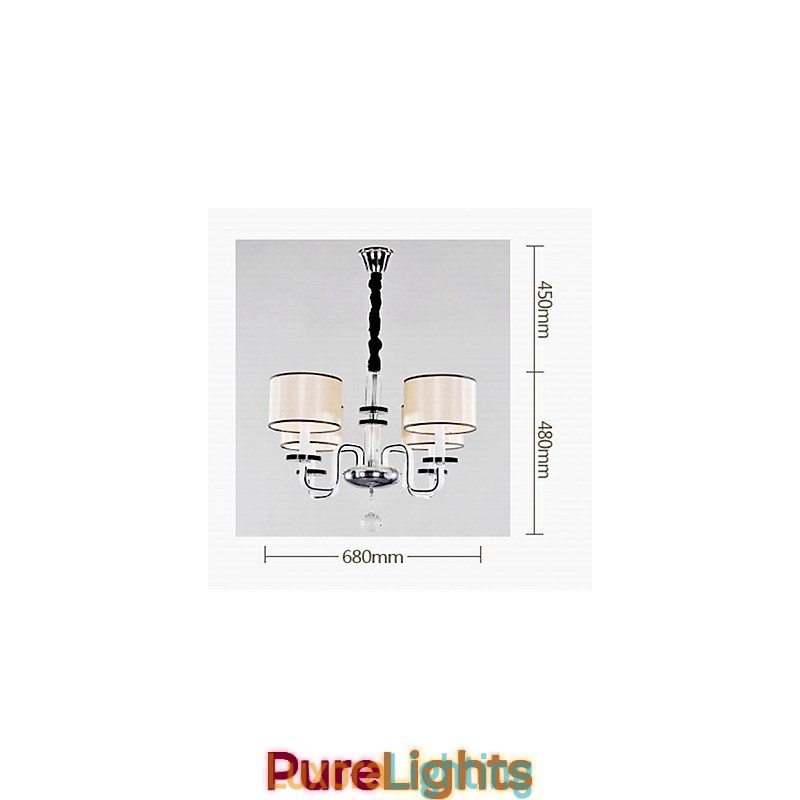 Designer Touch Decorative Modern Minimalist Chandelier Lighting Cloth Art Crystal Chandelier