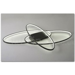 Designer Touch Decorative Dimmable Oval Modern Comtemporary Alumilium Ceiling Light Flush Mount Lamp Also Can Be Used As Wall Light