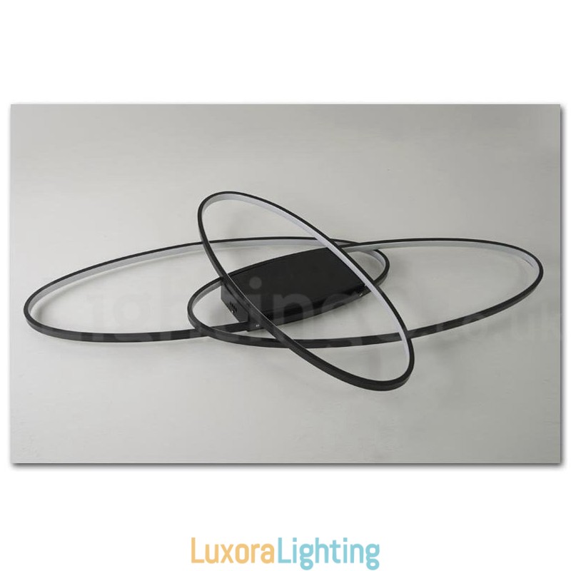 Designer Touch Decorative Dimmable Oval Modern Comtemporary Alumilium Ceiling Light Flush Mount Lamp Also Can Be Used As Wall Light