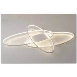 Designer Touch Decorative Dimmable Oval Modern Comtemporary Alumilium Ceiling Light Flush Mount Lamp Also Can Be Used As Wall Light