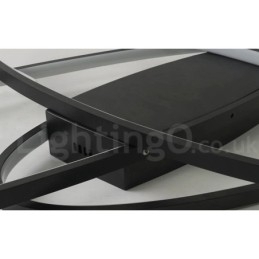 Designer Touch Decorative Dimmable Oval Modern Comtemporary Alumilium Ceiling Light Flush Mount Lamp Also Can Be Used As Wall Light