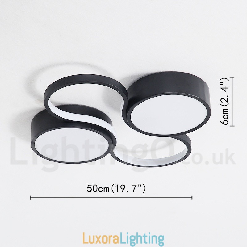 Designer Touch Decorative Dimmable Modern Comtemporary Alumilium Ceiling Light Flush Mount Lamp Also Can Be Used As Wall Light