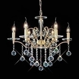 Designer Touch Decorative Traditional Classic Crystal Gold Metal Chandelier