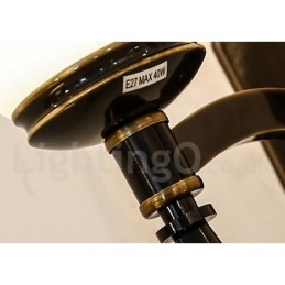 Designer Touch Decorative Pure Brass Luxurious Rustic Retro Vintage Brass Stone Pendant Candle Chandelier with Glass Shades