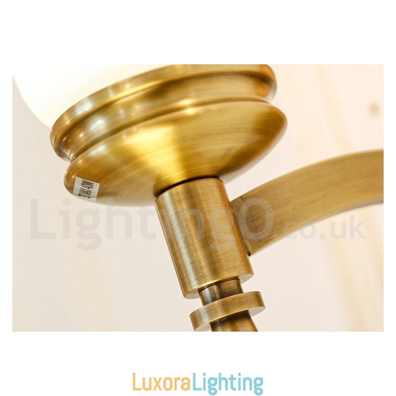 Designer Touch Decorative Pure Brass Luxurious Rustic Retro Vintage Brass Stone Pendant Candle Chandelier with Glass Shades