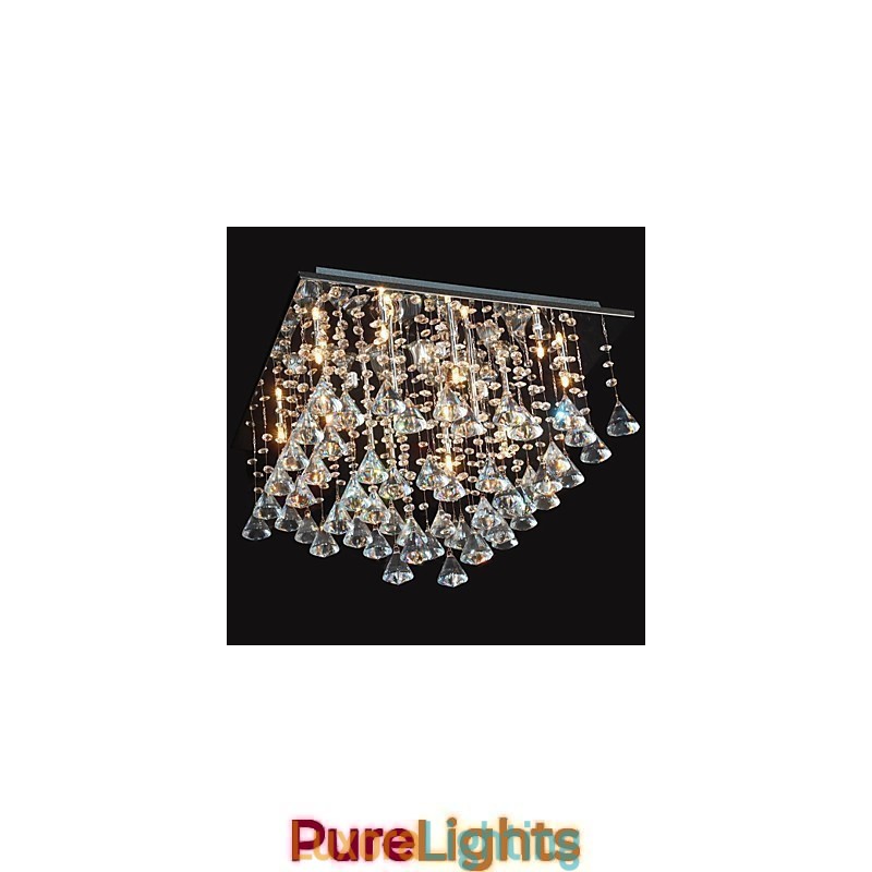 Designer Touch Decorative Traditional Classic Crystal Chrome Metal Chandelier