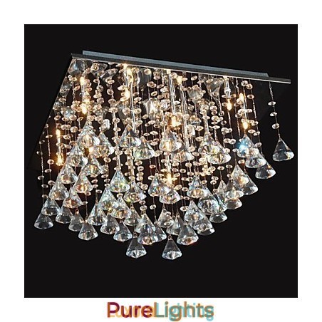 Designer Touch Decorative Traditional Classic Crystal Chrome Metal Chandelier