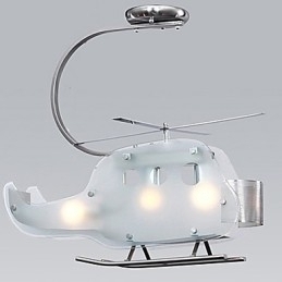 Designer Touch Decorative Simple Children lamp Cartoon Glass Helicopter lamp