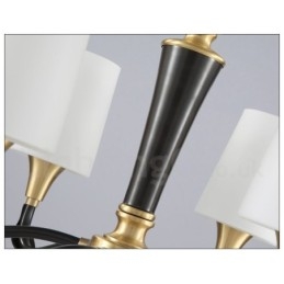 Designer Touch Decorative Pure Brass Luxurious Rustic Retro Vintage Brass Stone Pendant Candle Chandelier with Glass Shades