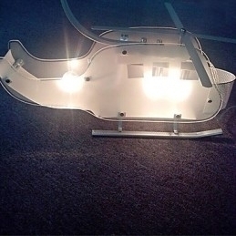 Designer Touch Decorative Simple Children lamp Cartoon Glass Helicopter lamp