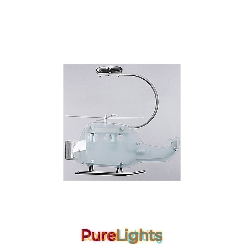 Designer Touch Decorative Simple Children lamp Cartoon Glass Helicopter lamp