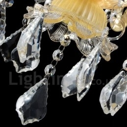 Designer Touch Decorative Crystal Luxurious Modern Contemporary Pendant Candle Chandelier